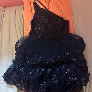 Elegant Navy Blue Kids Dress